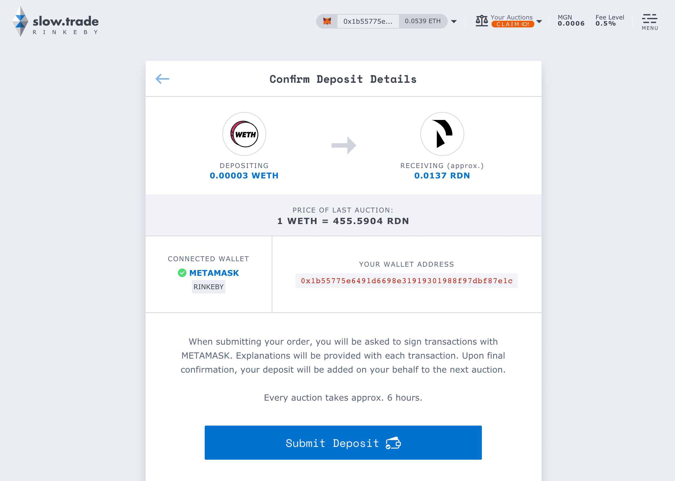 slow.trade - site view 4